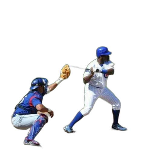 animal, concept art, baseball, player, blue, helmet, white, uniform transparent PNG cut-out