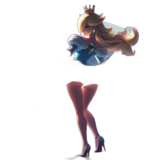 dress, crown, staff, weapon, concept art, pixel art, 3d render, fantasy art transparent PNG cut-out