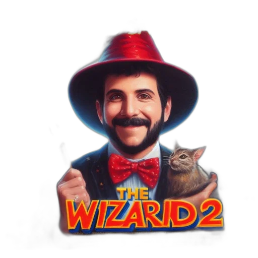 hat, staff, concept art, 3d render, pixel art, poster, wizard, features transparent PNG cut-out