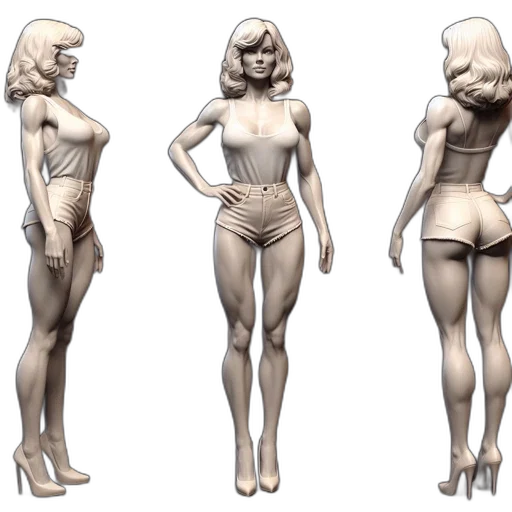dress, concept art, 3d render, fantasy art, comic book art, monochrome, earth tones, pastel transparent PNG cut-out