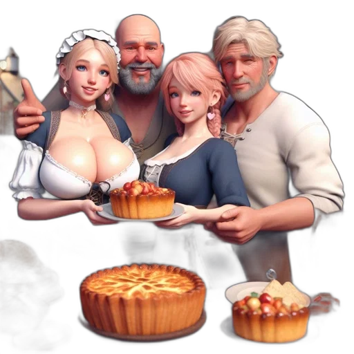 food, fantasy art, concept art, 3d render, pixel art, fire, four, animated transparent PNG cut-out