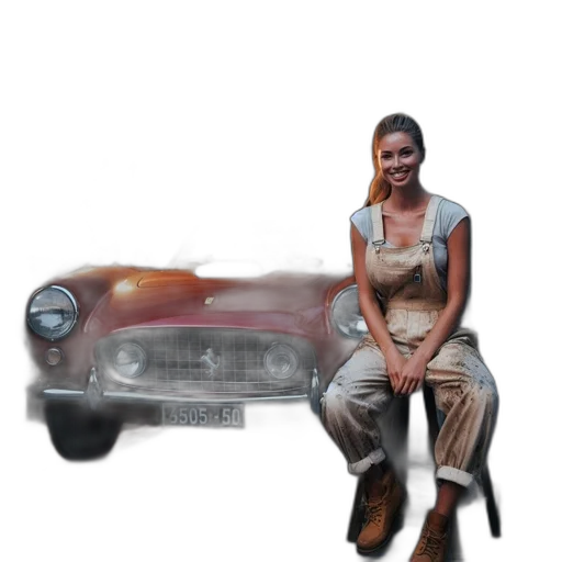 car, dress, robot, furniture, photorealistic, oil painting, concept art, 3d render transparent PNG cut-out