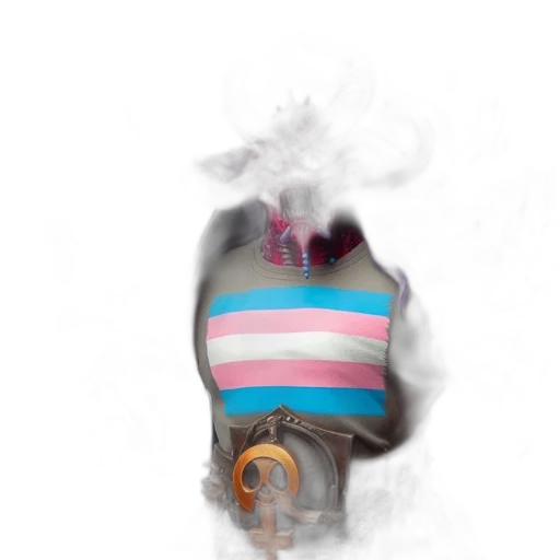 hat, mask, dress, jacket, concept art, 3d render, vaporwave, photorealistic transparent PNG cut-out