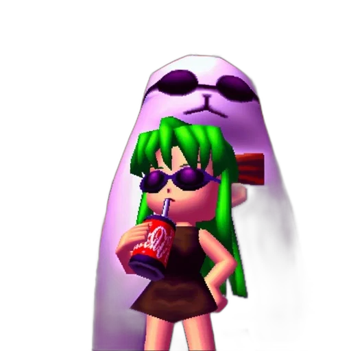 dress, weapon, mask, robot, 3d render, pixel art, concept art, vaporwave transparent PNG cut-out
