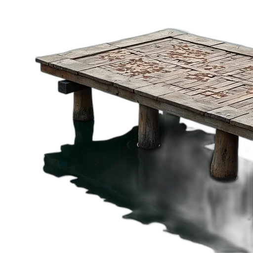 furniture, jewelry, sword, 3d render, photorealistic, concept art, underwater, fog transparent PNG cut-out