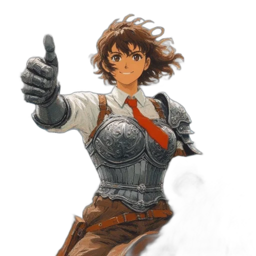 staff, weapon, sword, jacket, concept art, fantasy art, comic book art, watercolor transparent PNG cut-out