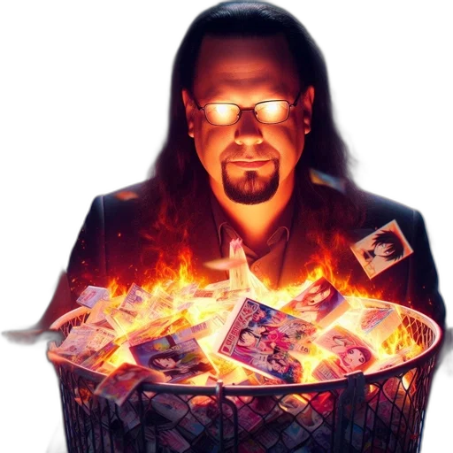 jacket, vaporwave, concept art, fire, man, glowing, eyes, releases transparent PNG cut-out