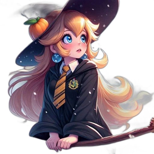 staff, hat, creature, crown, anime, pixel art, concept art, fantasy art transparent PNG cut-out
