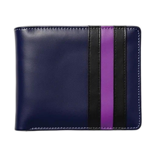 business, wallet, navy, purple, stripes transparent PNG cut-out