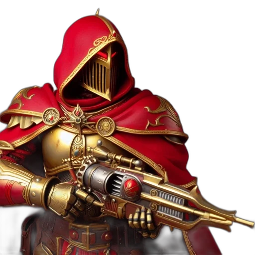 sword, weapon, staff, concept art, 3d render, fantasy art, red, armored transparent PNG cut-out