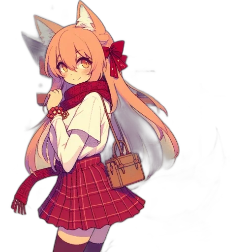 staff, dress, weapon, animal, anime, pixel art, concept art, fantasy art transparent PNG cut-out