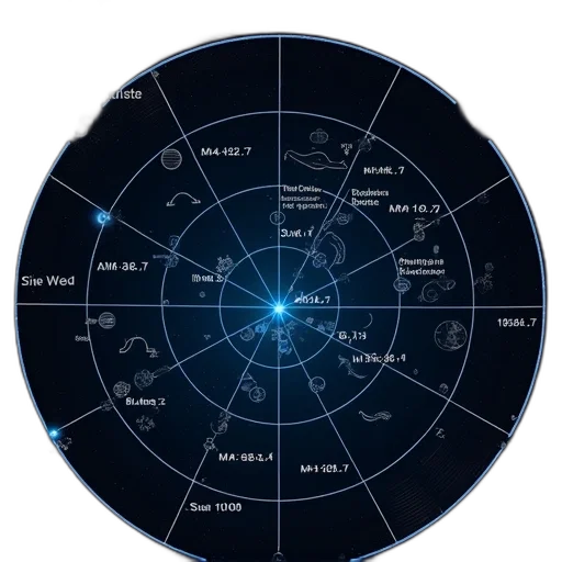 outer space, night, digital, display, showing, variety, celestial, bodies transparent PNG cut-out