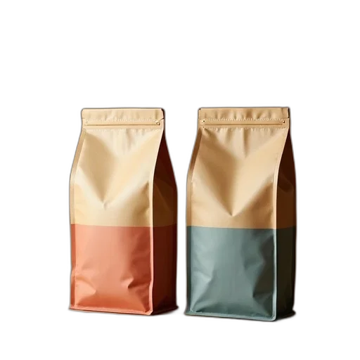 food, earth tones, pastel, colorful, dark, two, bag, samples transparent PNG cut-out