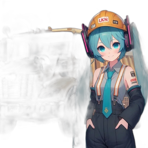 staff, weapon, robot, hat, anime, concept art, fantasy art, pixel art transparent PNG cut-out