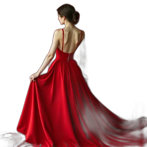 dress, jewelry, photorealistic, oil painting transparent PNG cut-out