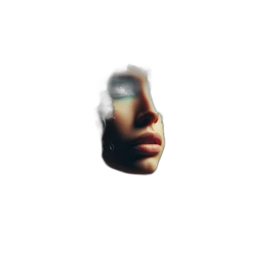 face, mask, robot, creature, vaporwave, 3d render, photorealistic, pixel art transparent PNG cut-out