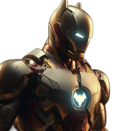 comic book art, concept art, 3d render, advanced, silver, red, futuristic, armored transparent PNG cut-out