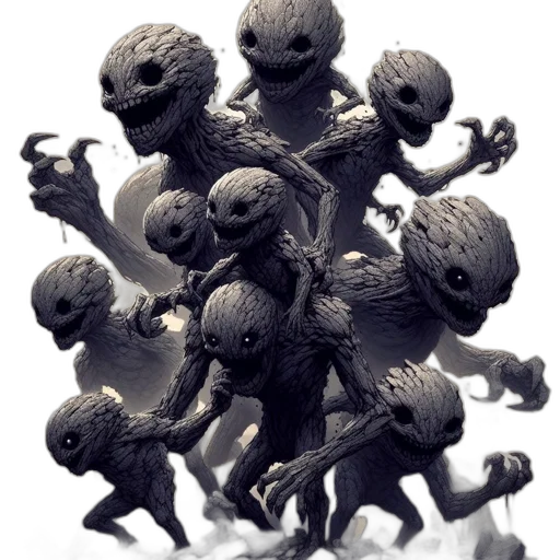 creature, mask, robot, staff, concept art, 3d render, fantasy art, comic book art transparent PNG cut-out
