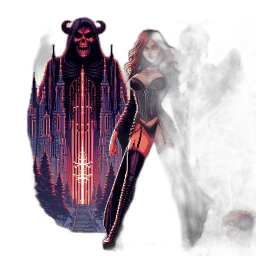 concept art, fantasy art, comic book art, cyberpunk, outer space, eerie, settings, woman transparent PNG cut-out