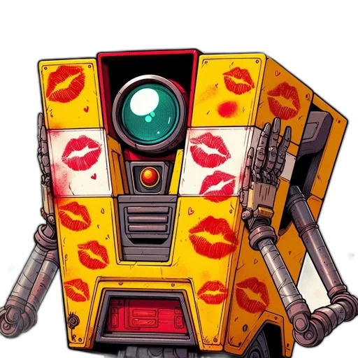 robot, weapon, concept art, comic book art, yellow, green, eye, red transparent PNG cut-out