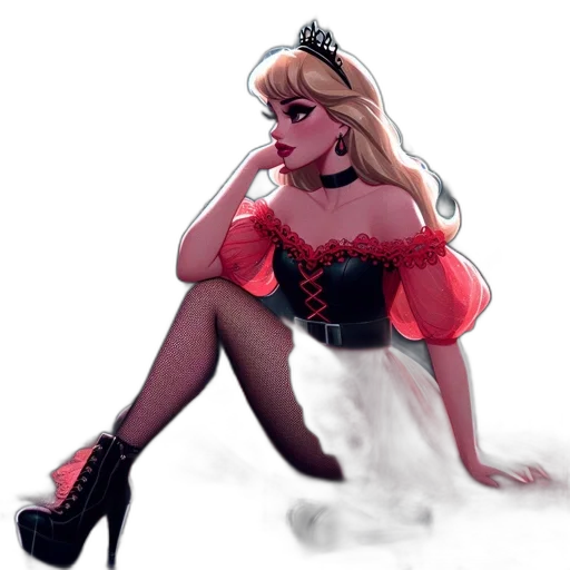 dress, shoes, concept art, pixel art, watercolor, cartoon, neon lights, fire transparent PNG cut-out