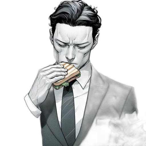 face, mask, staff, food, comic book art, concept art, photorealistic, cartoon transparent PNG cut-out