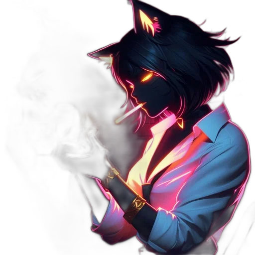 mask, staff, face, jacket, concept art, fantasy art, pixel art, vaporwave transparent PNG cut-out