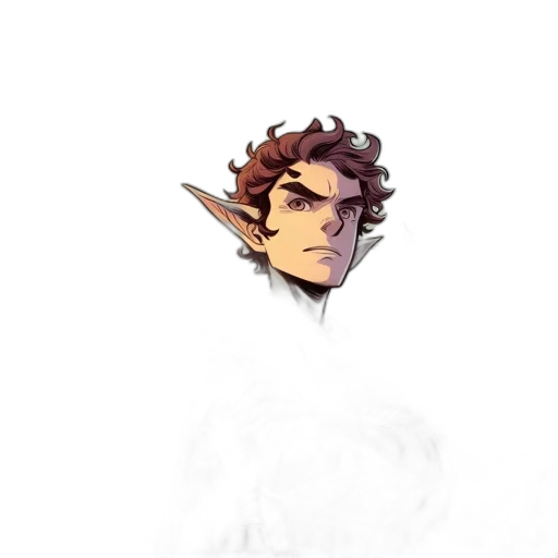 staff, face, dragon, crown, concept art, pixel art, fantasy art, watercolor transparent PNG cut-out