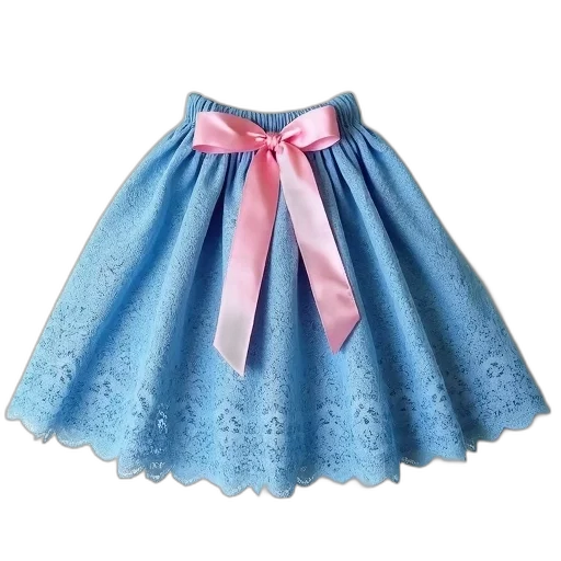 dress, shoes, 3d render, pastel, blue, lace, skirt, pink transparent PNG cut-out