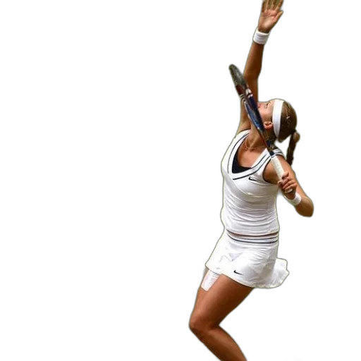 staff, dress, 3d render, concept art, female, tennis, player, white transparent PNG cut-out