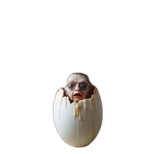 creature, animal, mask, food, 3d render, photorealistic, concept art, pixel art transparent PNG cut-out