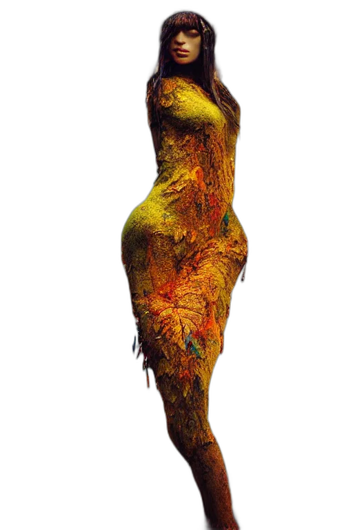 dress, animal, staff, creature transparent PNG cut-out
