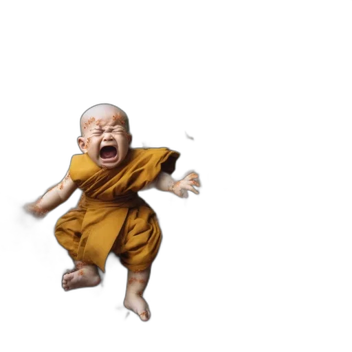 creature, face, mask, photorealistic, 3d render, concept art, oil painting, baby transparent PNG cut-out
