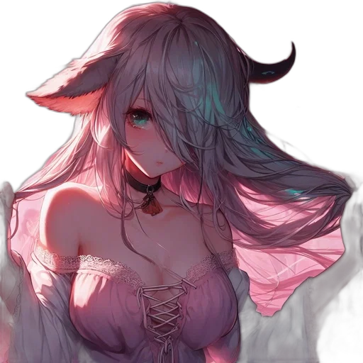 mask, dragon, dress, creature, fantasy art, anime, concept art, watercolor transparent PNG cut-out