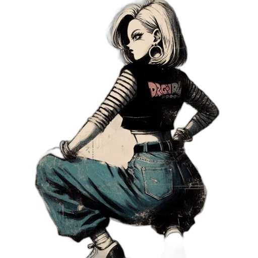 jacket, staff, dress, comic book art, concept art, cartoon, pixel art, dark transparent PNG cut-out