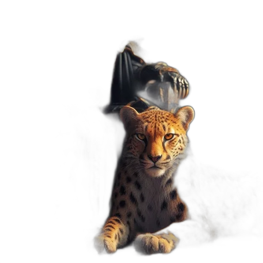 animal, staff, crown, weapon, concept art, photorealistic, fantasy art, 3d render transparent PNG cut-out
