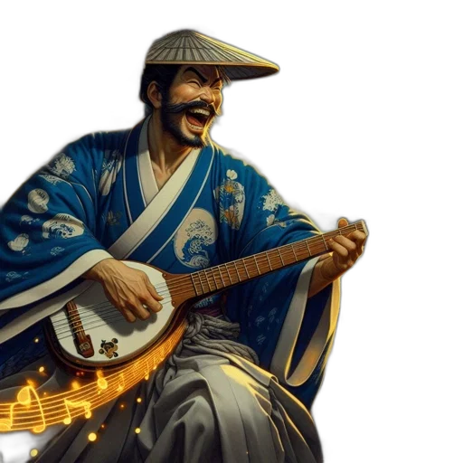 staff, sword, concept art, fantasy art, photorealistic, pixel art, asian, man transparent PNG cut-out