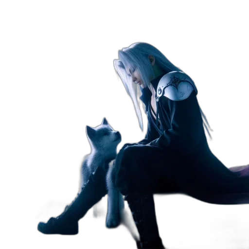 mask, robot, creature, jacket, concept art, cyberpunk, 3d render, anime transparent PNG cut-out