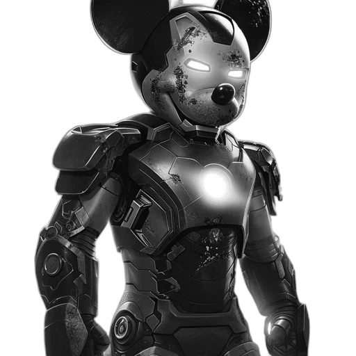 robot, mask, animal, concept art, cyberpunk, 3d render, comic book art, iron-man-armored transparent PNG cut-out