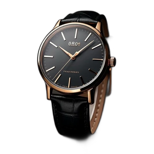 jewelry, edo, essen, mens, black, dial, leather, strap transparent PNG cut-out
