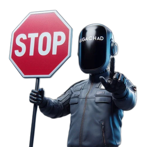 robot, mask, jacket, weapon, cyberpunk, 3d render, concept art, figure transparent PNG cut-out
