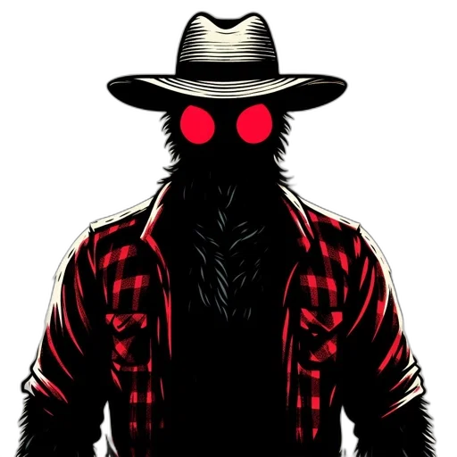 mask, jacket, hat, creature, comic book art, concept art, cartoon, pixel art transparent PNG cut-out