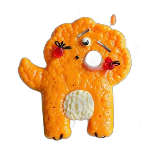 food, creature, animal, mask, 3d render, kids, art, fun transparent PNG cut-out