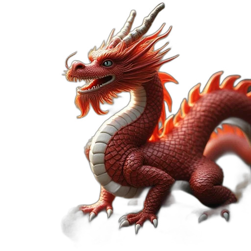 dragon, animal, creature, staff, concept art, 3d render, fantasy art, photorealistic transparent PNG cut-out