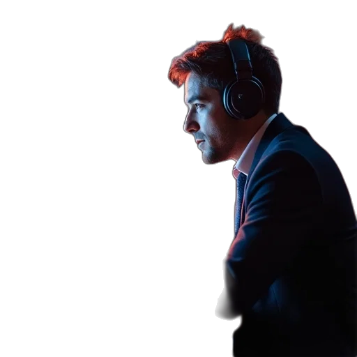 staff, jacket, face, robot transparent PNG cut-out