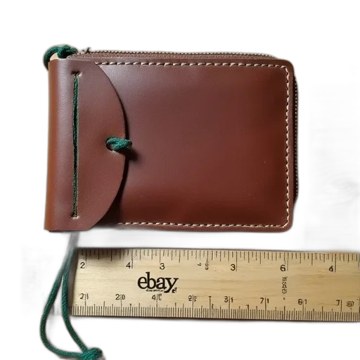 staff, earth tones, brown, leather, wallet, green, string, tied transparent PNG cut-out