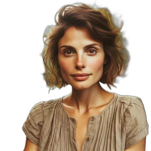 face, hair, dress, jewelry, photorealistic, oil painting, concept art, fantasy art transparent PNG cut-out
