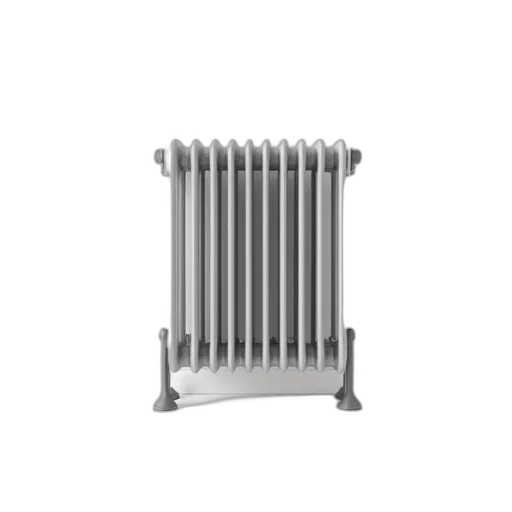 furniture, 3d render, silver, heater, white, background transparent PNG cut-out
