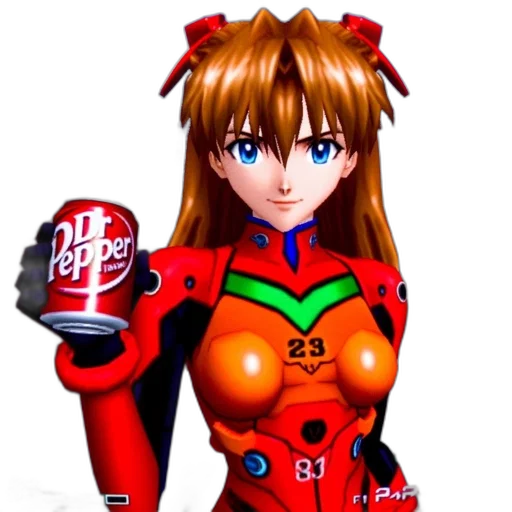 robot, bottle, weapon, staff, 3d render, anime, concept art, pixel art transparent PNG cut-out