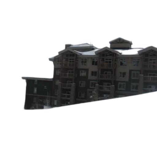 building, furniture, 3d render, concept art, photorealistic, city street, snow, snowy transparent PNG cut-out